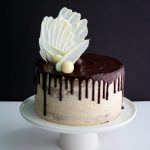 Chocolate drip cake with Guinness Frosting, dripping chocolate