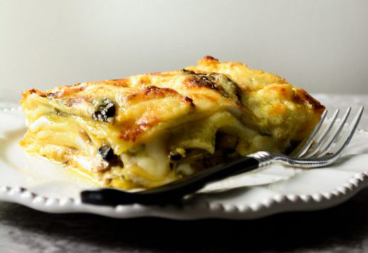 Ackee Pasta – Vegetarian Ackee Lasagna with Mushrooms & Basil