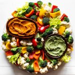 Ackee-and-carrot-are-used-to-make-two-delicious-dips-for-a-vegan-crudite-platter