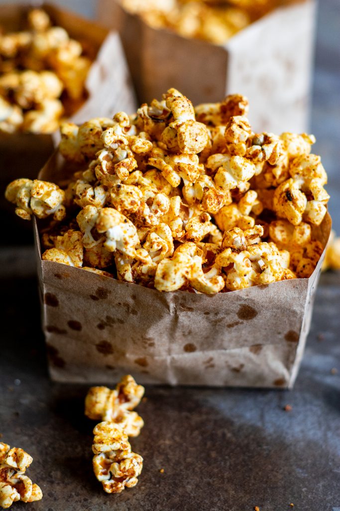 Vegan Cheese Popcorn with Chili & Lime